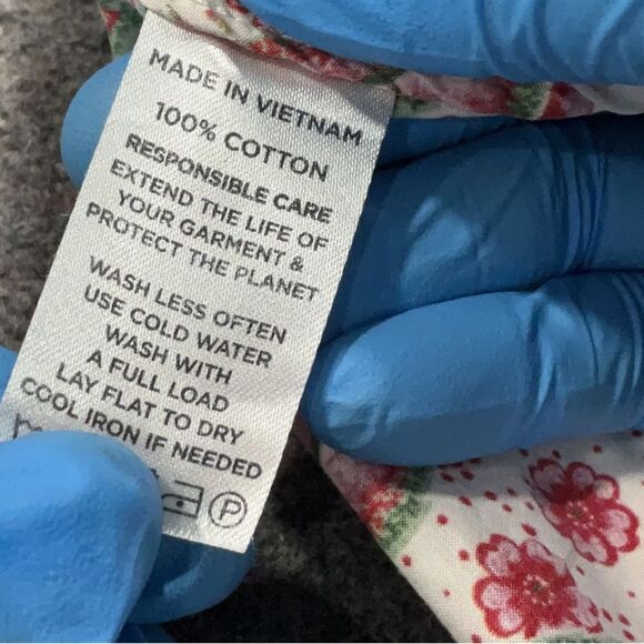 Hill House Ellie Nap Dress Birch Vine Stripe Floral Red Dress Size 4X - Picture 8 of 8